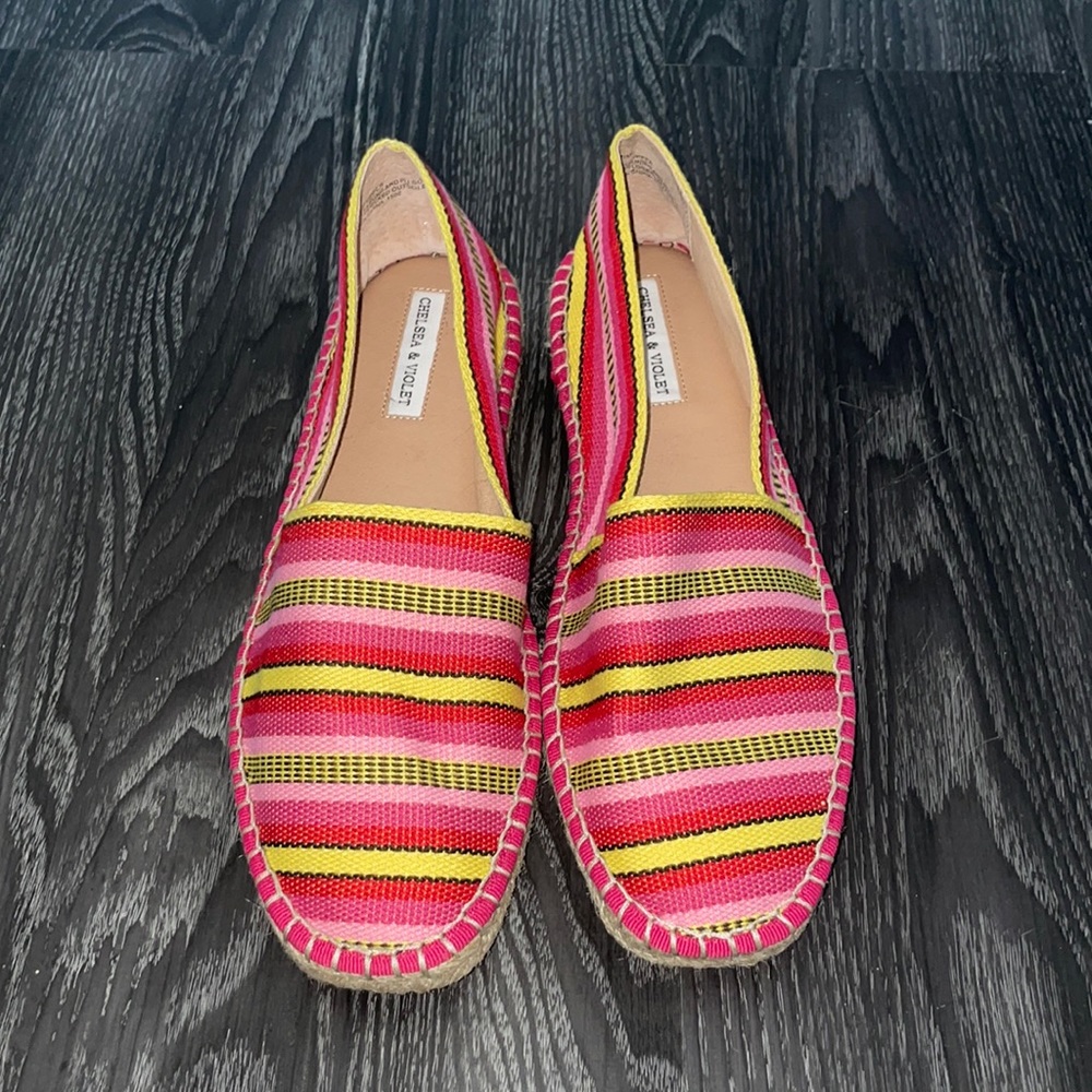 NWOT CHELSEA & VIOLET Espadrille Slip On Shoes Size 8.5